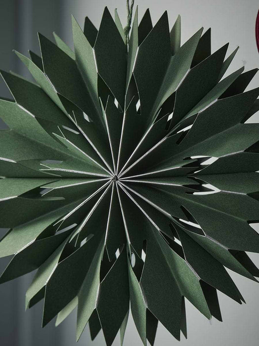 Small Cut out Paper Stars - Green