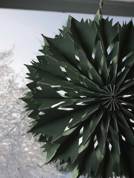 Small Cut out Paper Stars - Green