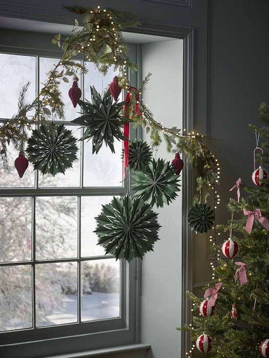XL Hanging Paper Stars - Green