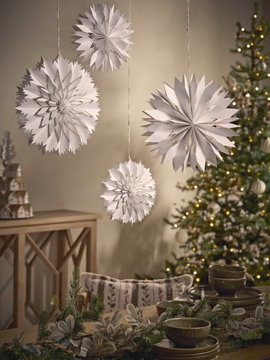 Small Cut Out Paper Stars - White
