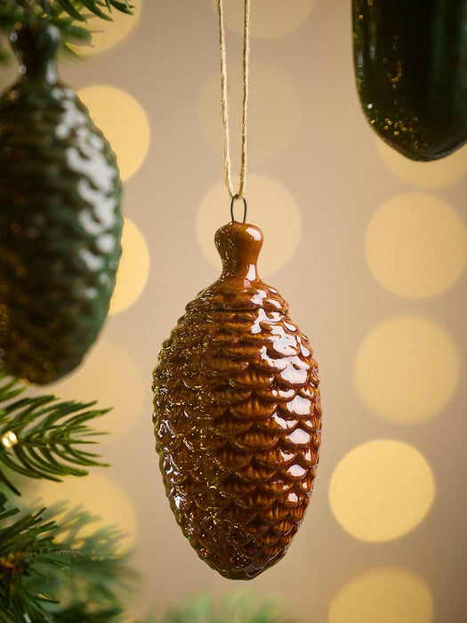 Four Ceramic Acorns