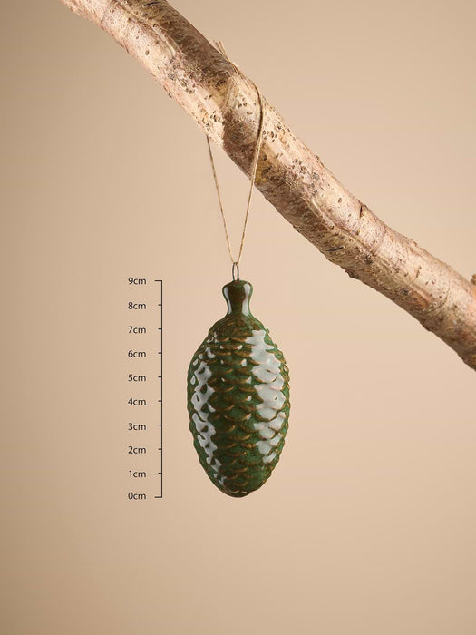 Four Ceramic Acorns