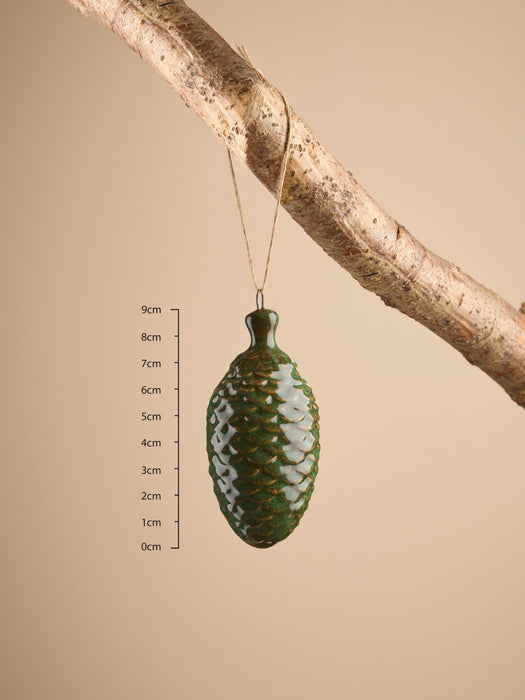 Four Ceramic Acorns