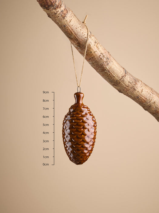 Four Ceramic Acorns