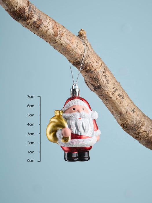 Six Santa & Snowman Bauble Mix