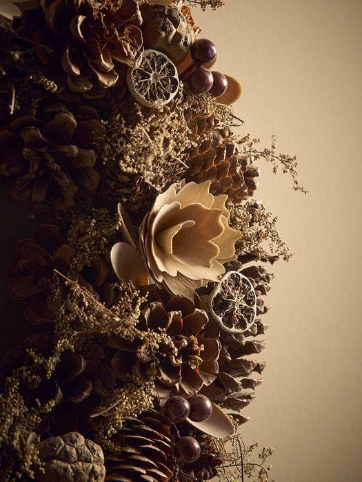 Natural Pinecone Wreath
