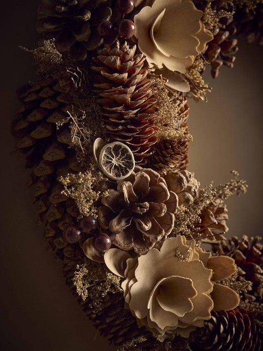 Natural Pinecone Wreath