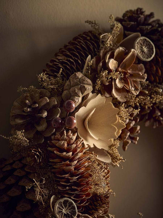 Natural Pinecone Wreath