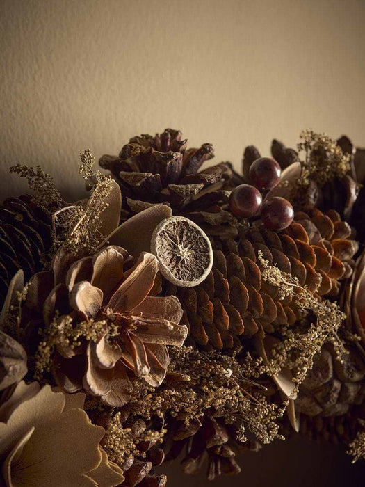 Natural Pinecone Wreath