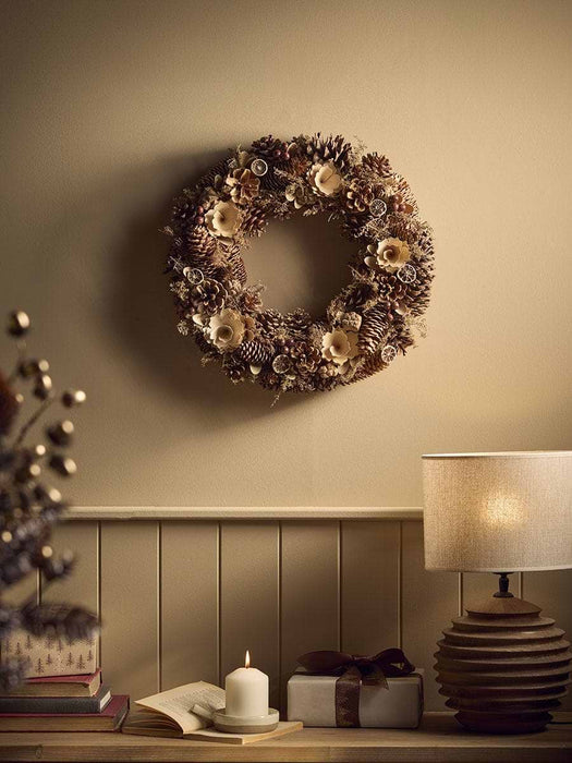 Natural Pinecone Wreath