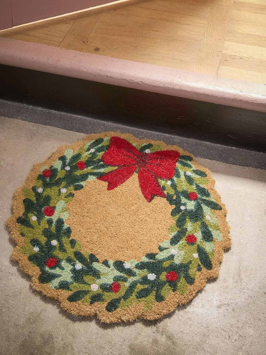 Christmas Wreath Doormat