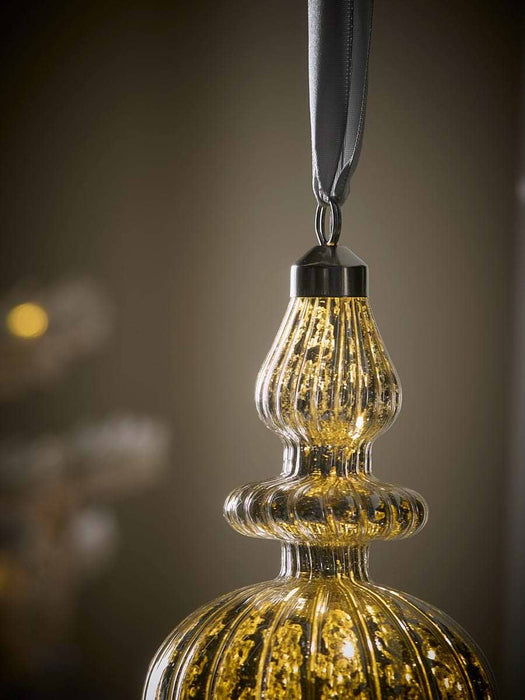 Lit Glass LED Hanging Drop