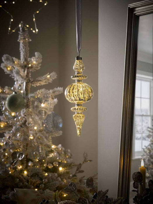 Lit Glass LED Hanging Drop
