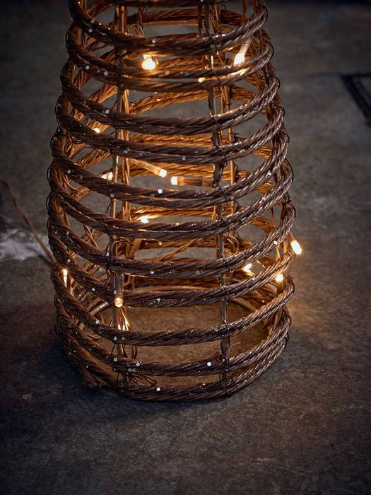 Soft Gold Faux Wicker Mushroom - Small