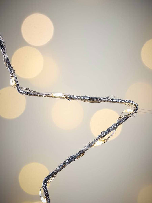 Star Silhouette Light Up Tree Topper - Silver