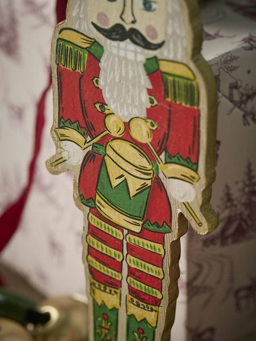 Red Wooden Nutcracker Figurine