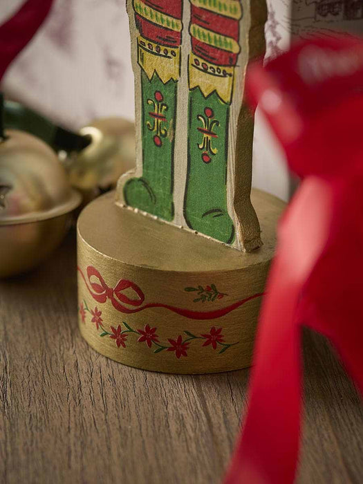 Red Wooden Nutcracker Figurine