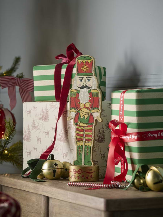 Red Wooden Nutcracker Figurine