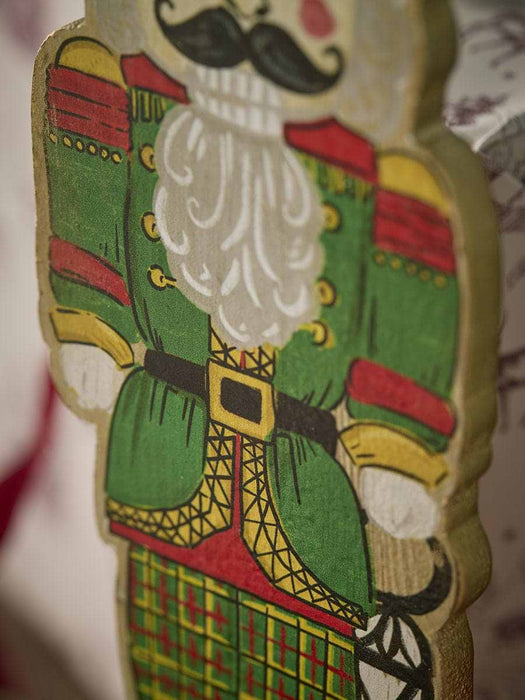 Green Wooden Nutcracker Figurine