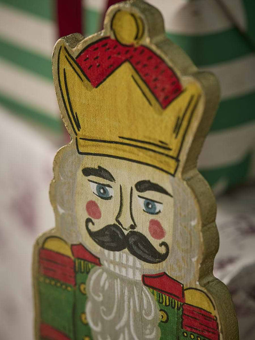 Green Wooden Nutcracker Figurine