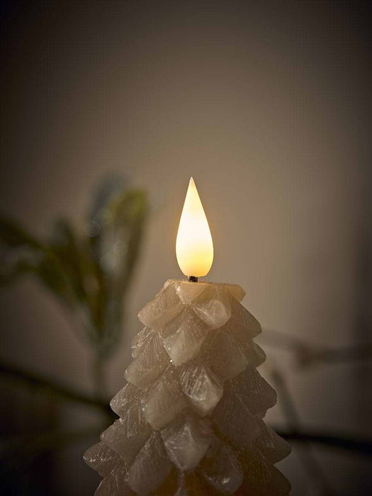 LED Rustic Tree Candle - Large