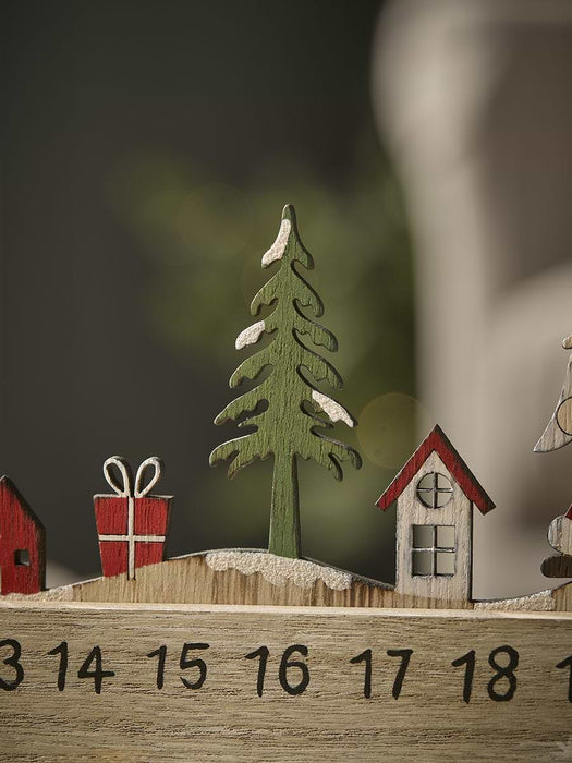 Merry Christmas Village Scene Advent Calendar