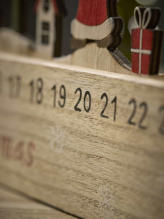 Merry Christmas Village Scene Advent Calendar