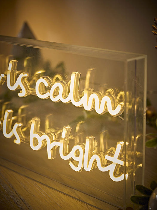 All Is Calm Neon Light