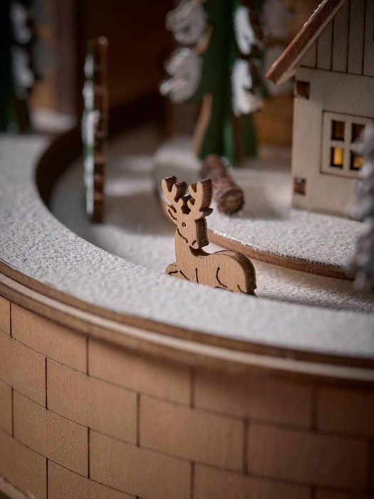 Musical Wooden Lit Village