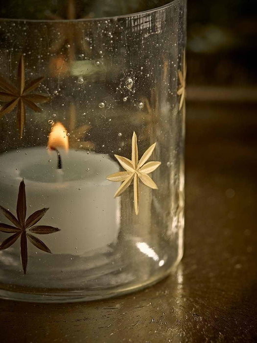 Two Snowflake Candle Holders