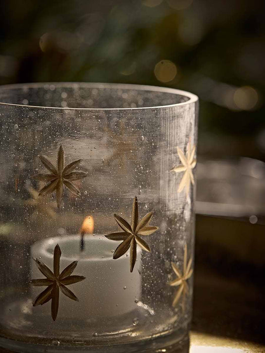 Two Snowflake Candle Holders