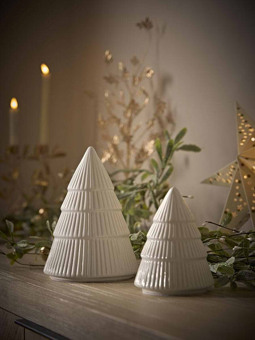 Two Ceramic Tree Ornaments
