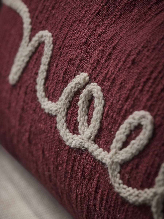 Embroidered Noel Cushion