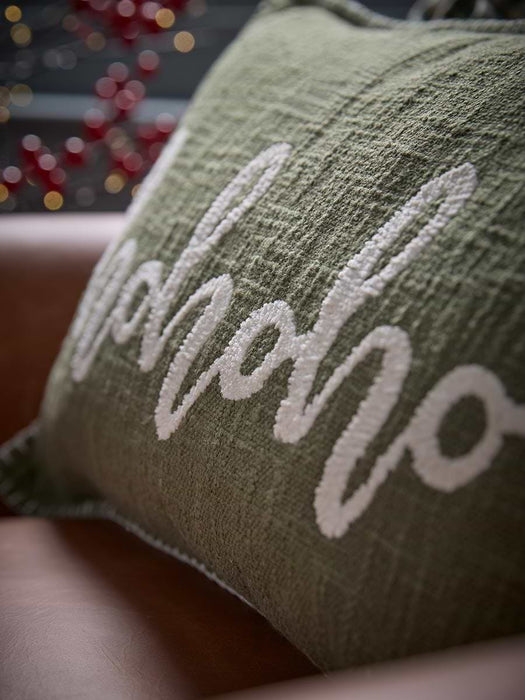Embroidered Hohoho Cushion