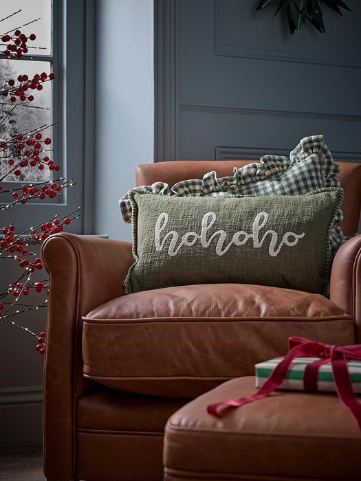 Embroidered Hohoho Cushion