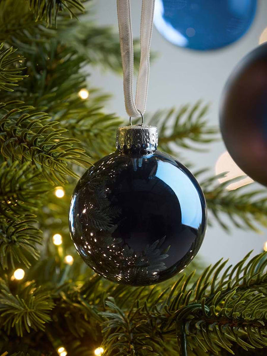 Glass Bauble Selection - Midnight Blue