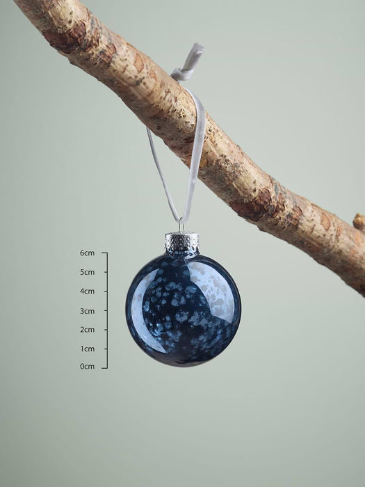 Glass Bauble Selection - Midnight Blue