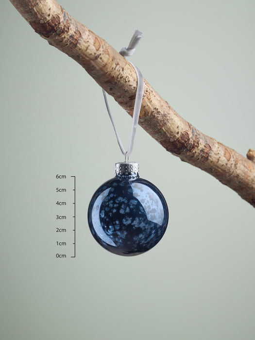 Glass Bauble Selection - Midnight Blue
