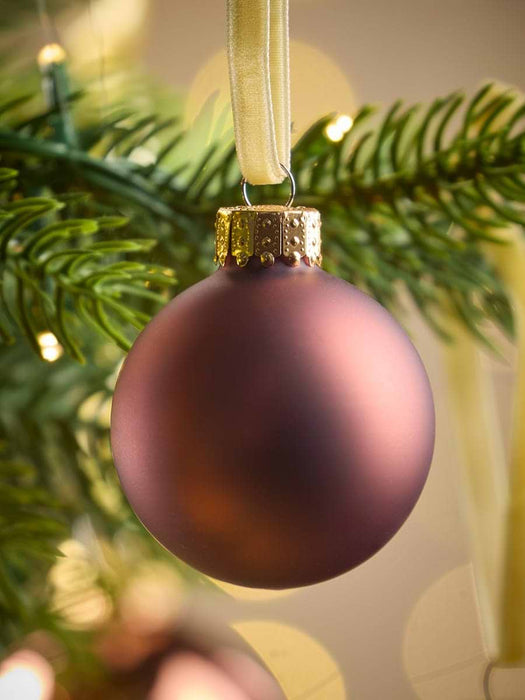 Glass Bauble Selection - Chocolate