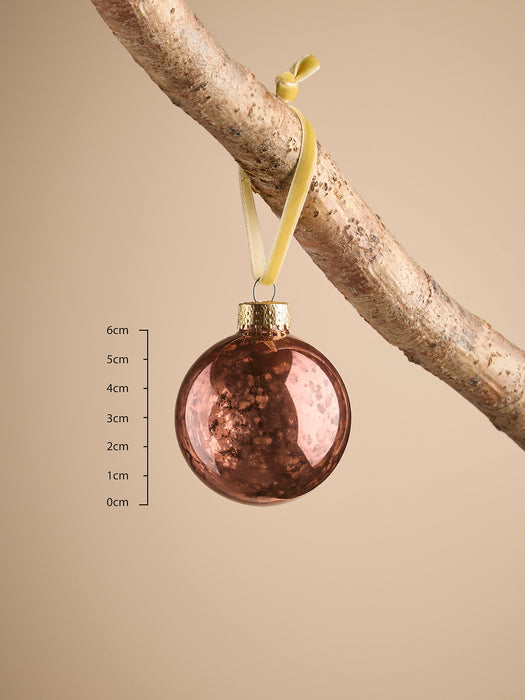 Glass Bauble Selection - Chocolate