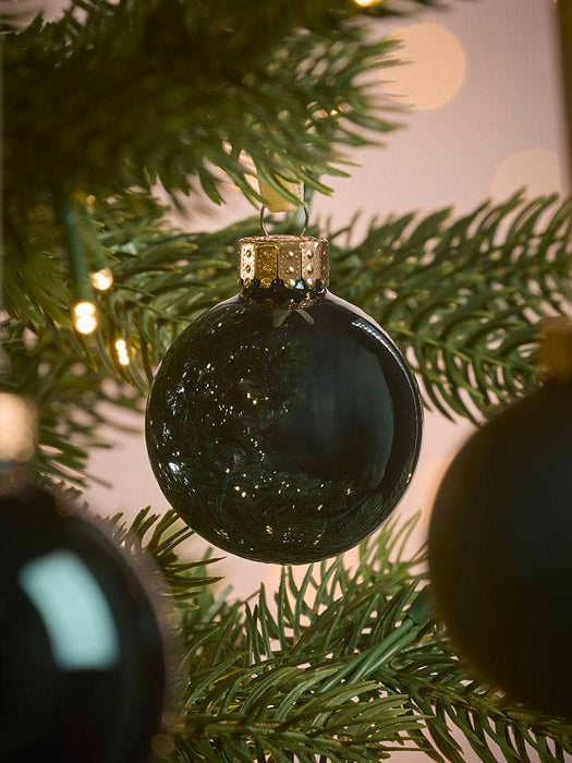 Glass Bauble Selection - Teal