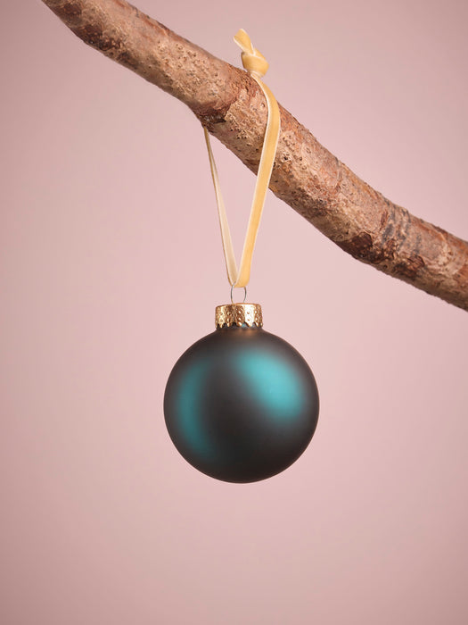 Glass Bauble Selection - Teal