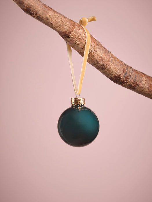 Glass Bauble Selection - Teal
