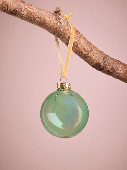 Glass Bauble Selection - Teal