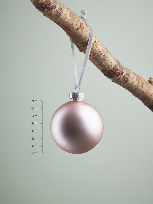 Glass Bauble Selection - Pink