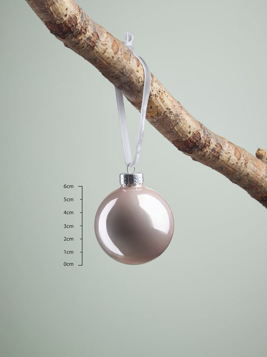 Glass Bauble Selection - Pink