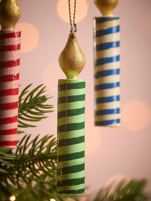 Three Hanging Candle Decorations
