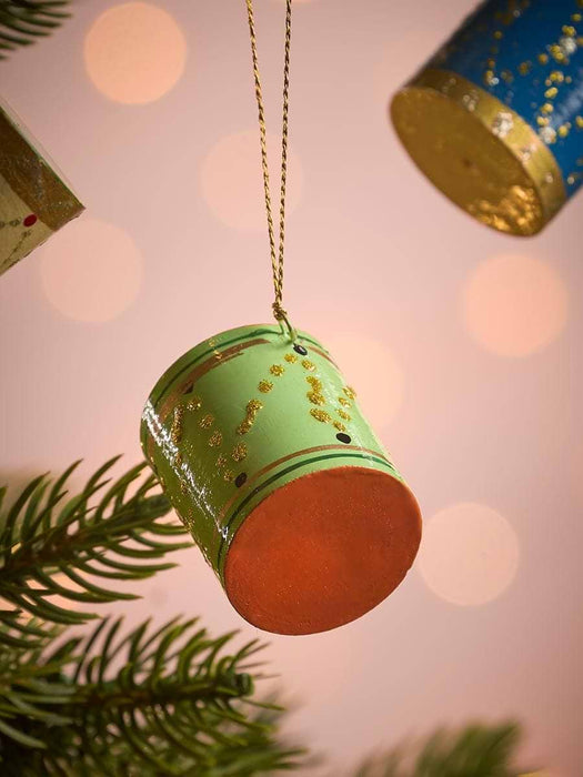 Three Hanging Christmas Drums