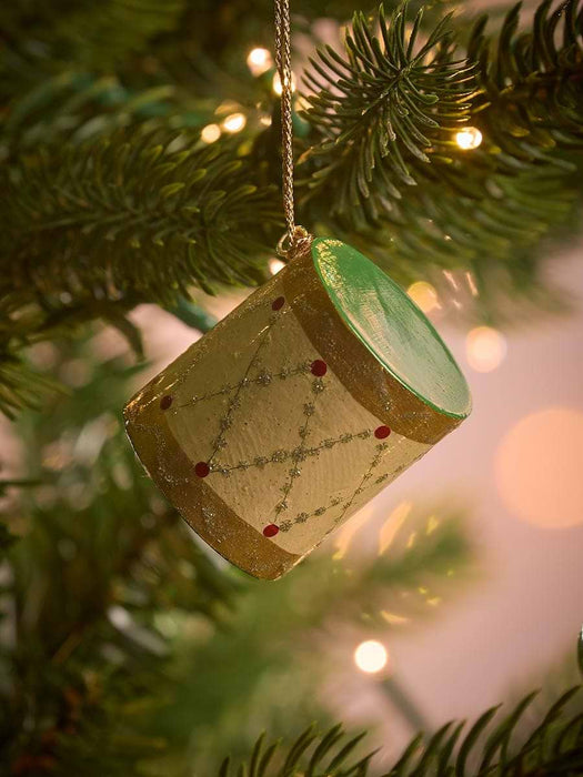 Three Hanging Christmas Drums