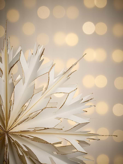 Golden Paper Star Tree Topper